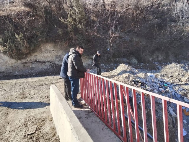 Проинспектирование хода работ по подводящему водопроводу в с.Унцукуле.